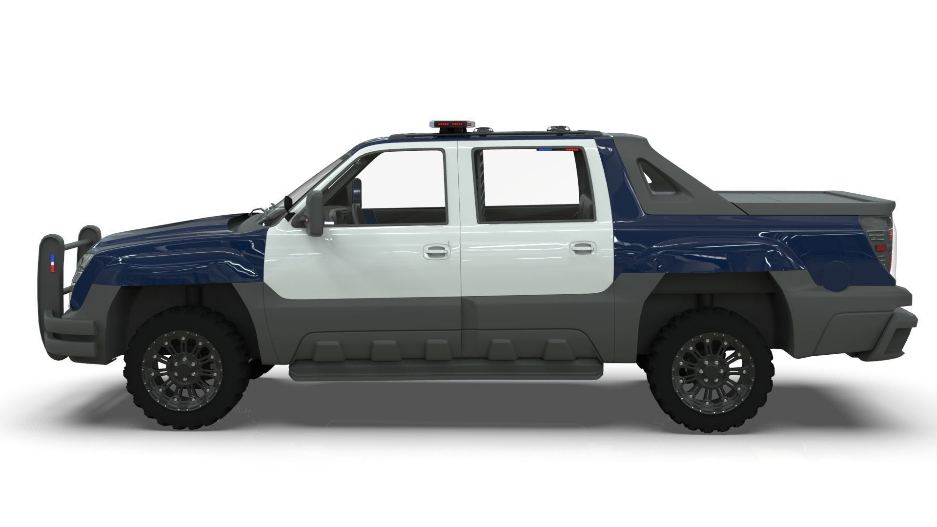 Chevrolet Avalanche Police Interceptor 2002 3D model_2