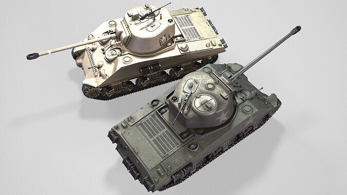 M4Sherman 3D model 3