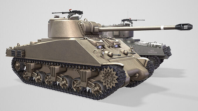 M4Sherman 3D model 2