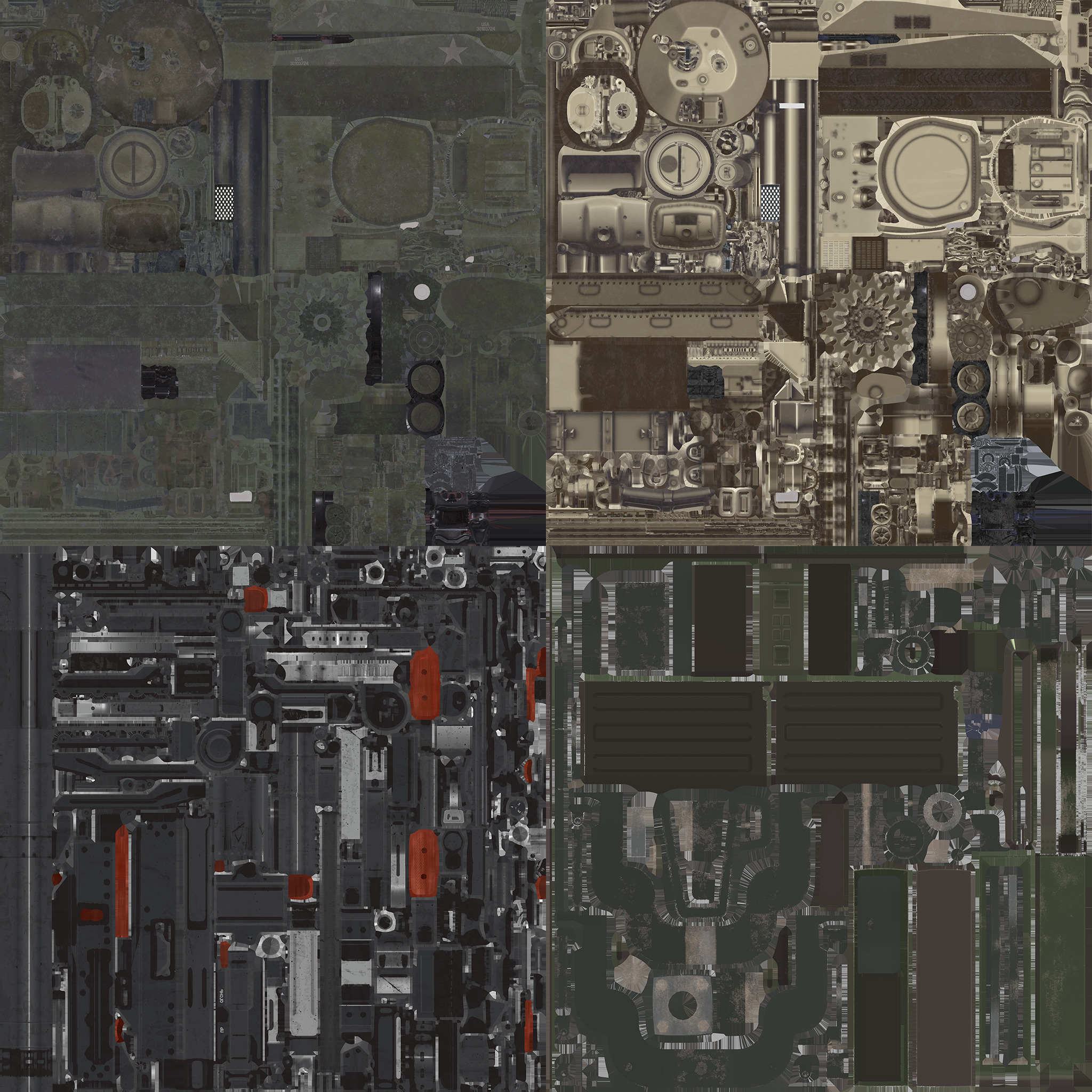 M4Sherman 3D model_7