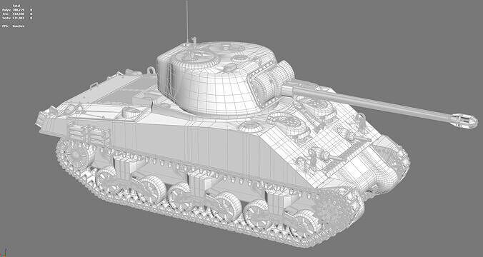 M4Sherman 3D model 7