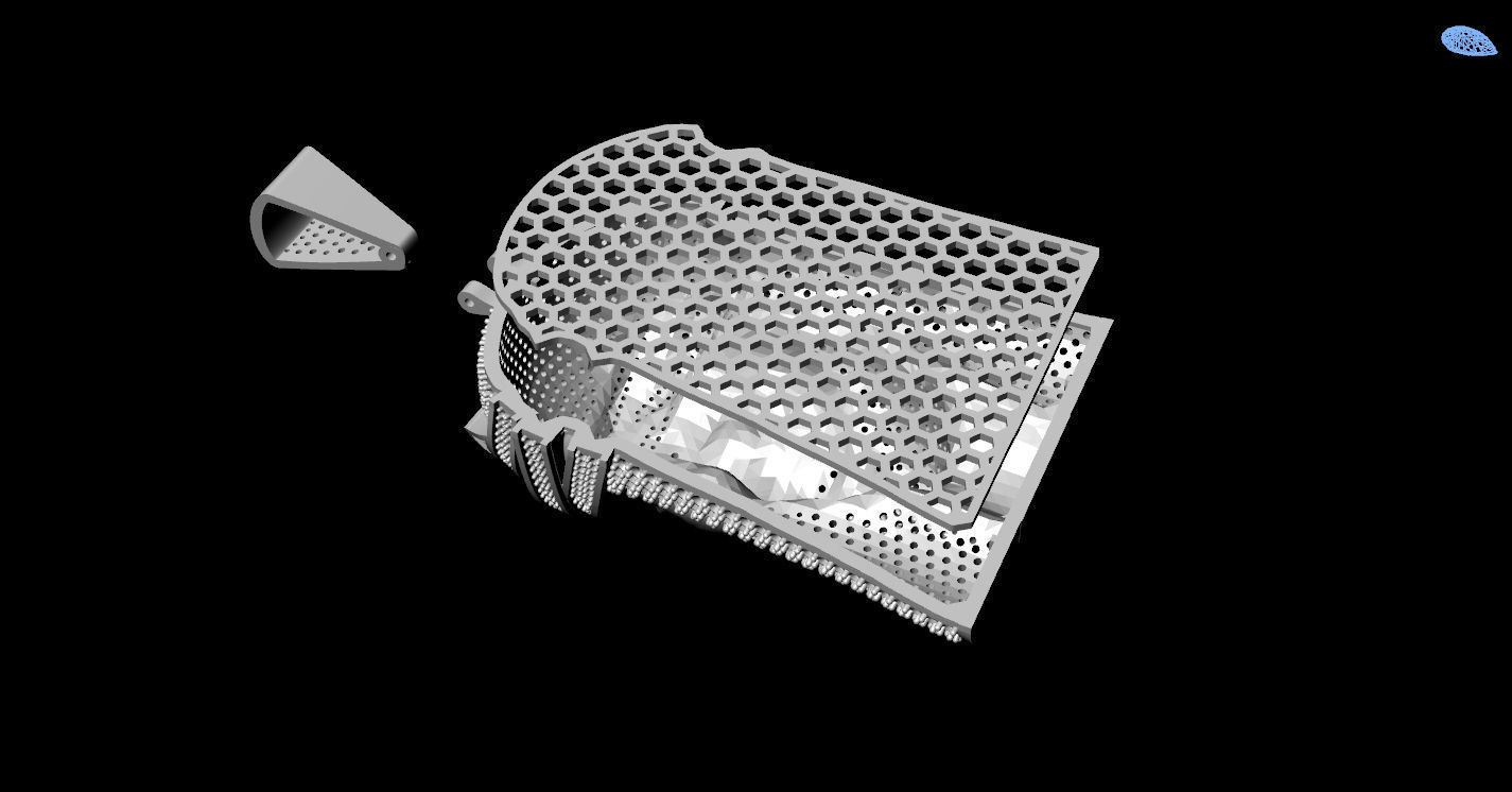 Jesus Gold Pendant  3D print model_20