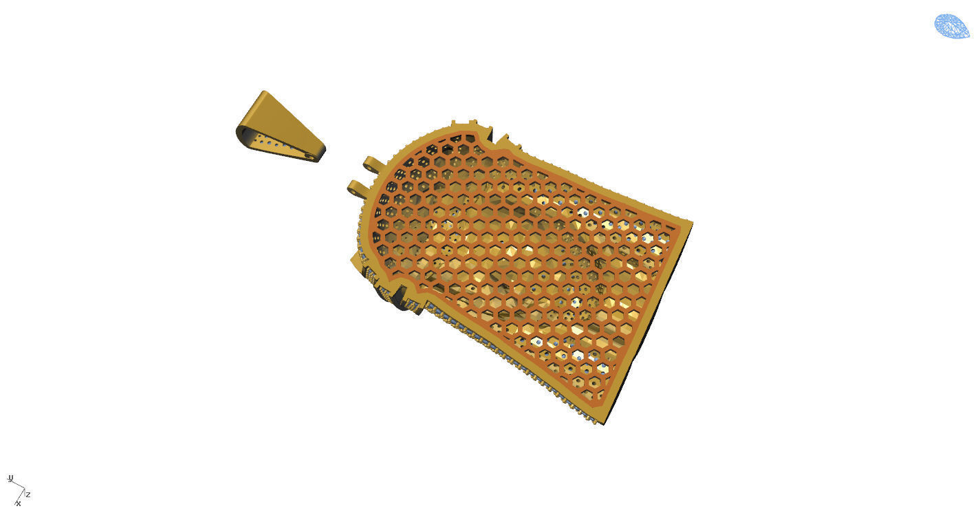 Jesus Gold Pendant  3D print model_17