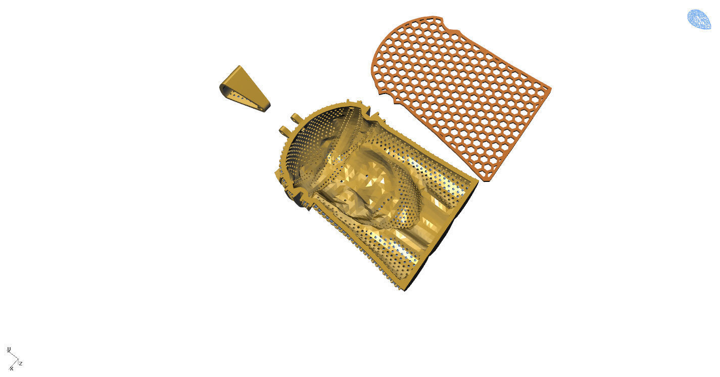 Jesus Gold Pendant  3D print model_15