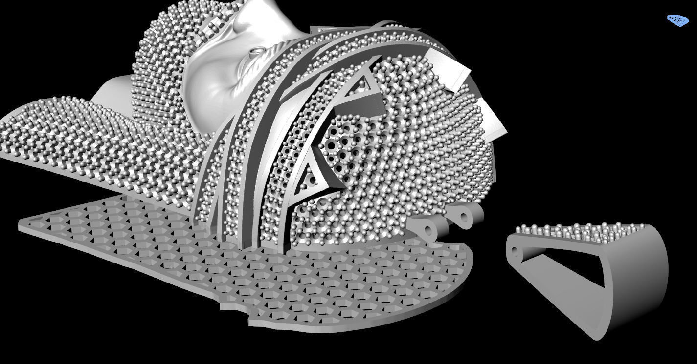 Jesus Gold Pendant  3D print model_27