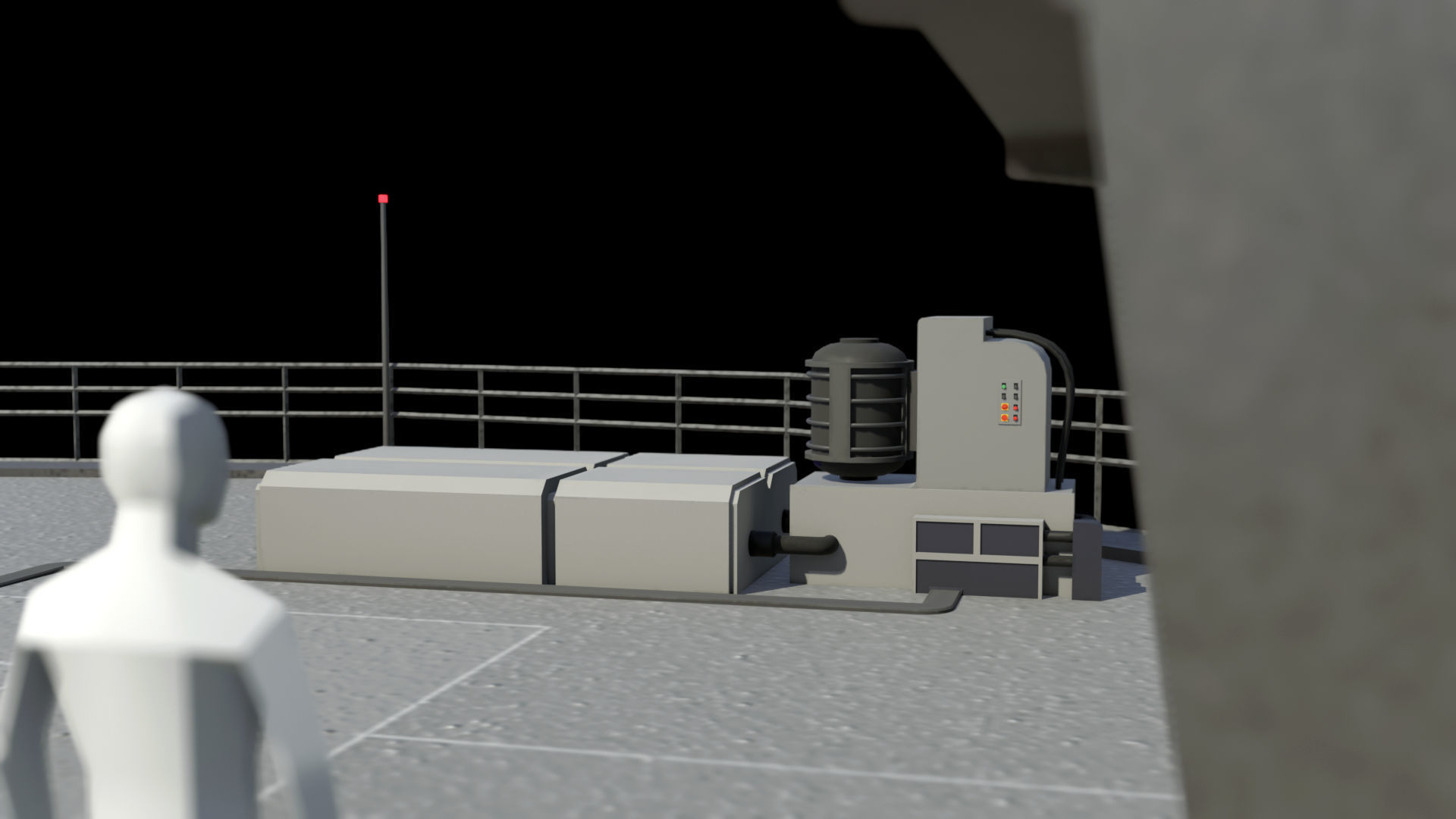 13 Futuristic City Buildings Low-poly 3D model_17