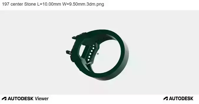 MEN SINGLE SQUARED STONE RING