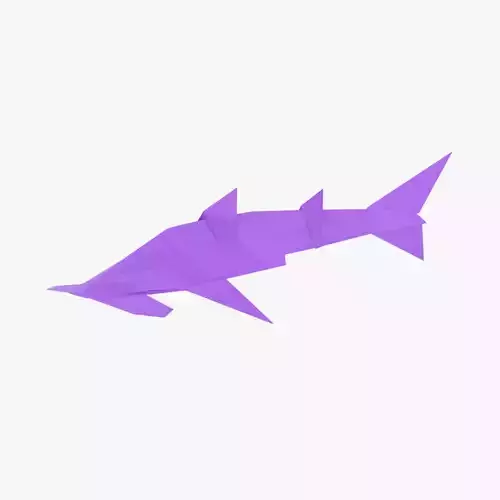 Origami hammerhead shark