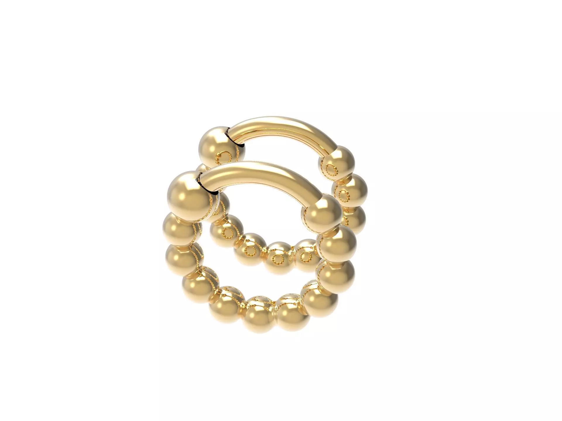 Hoop Earring 3D print model_0