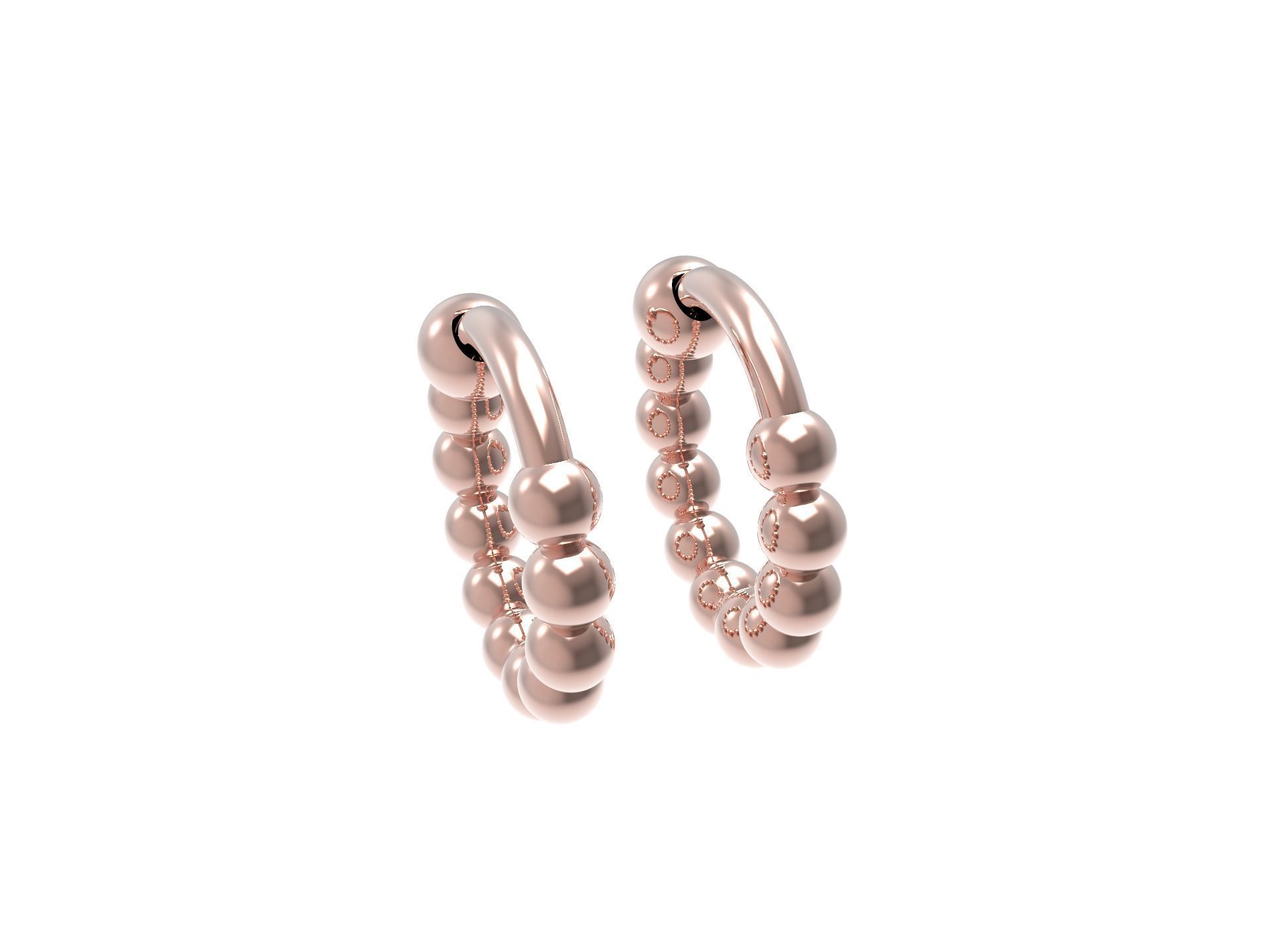 Hoop Earring 3D print model_10