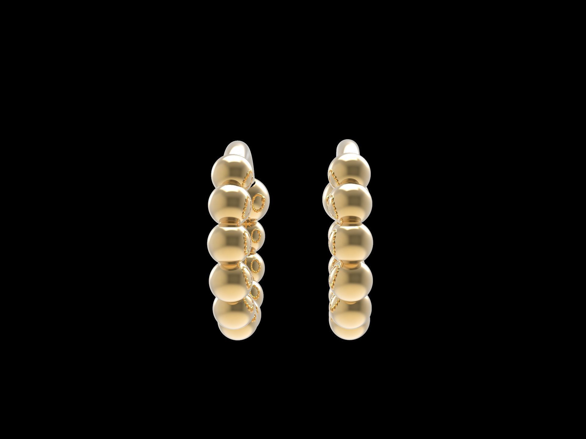 Hoop Earring 3D print model_11
