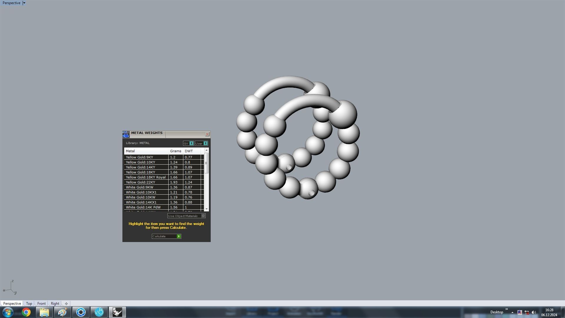 Hoop Earring 3D print model_5