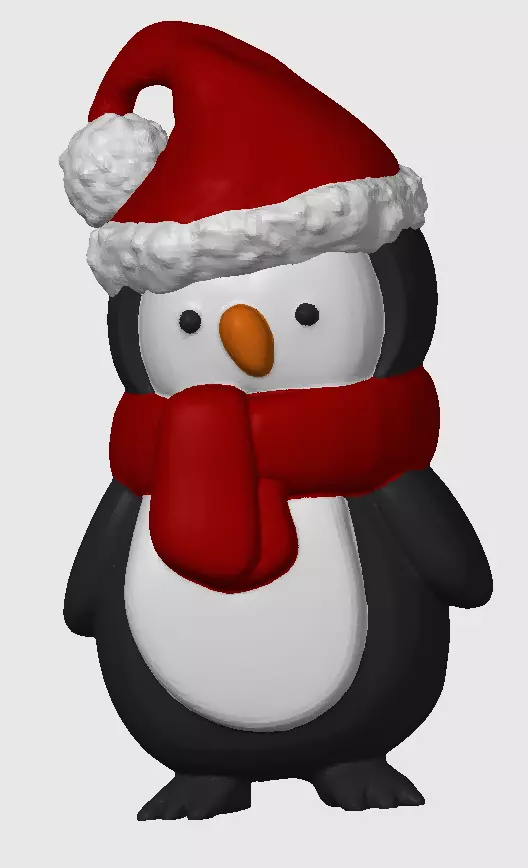 Christmas Boy Penguin  3D print model_0