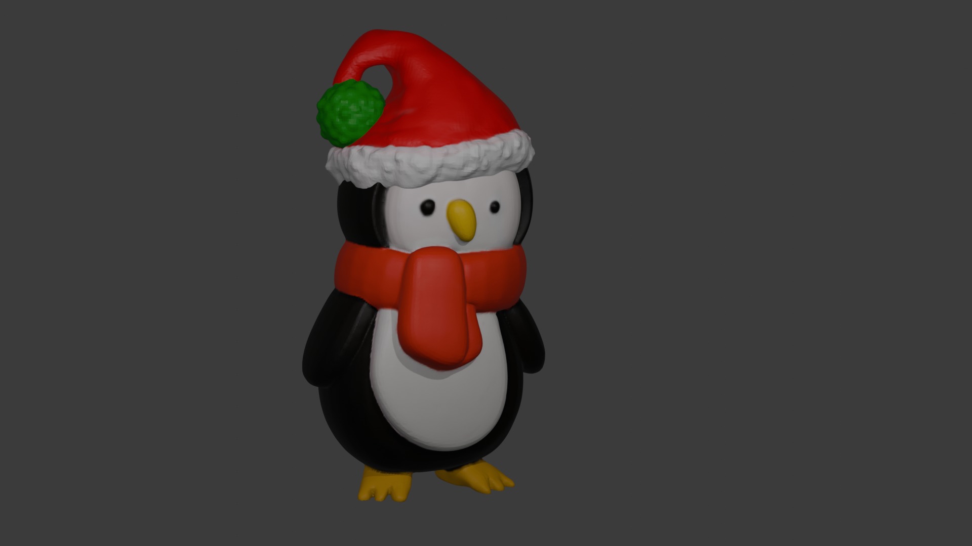 Christmas Boy Penguin  3D print model_1