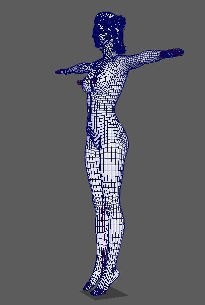 Gal Gadot Character Low-poly 3D model_26