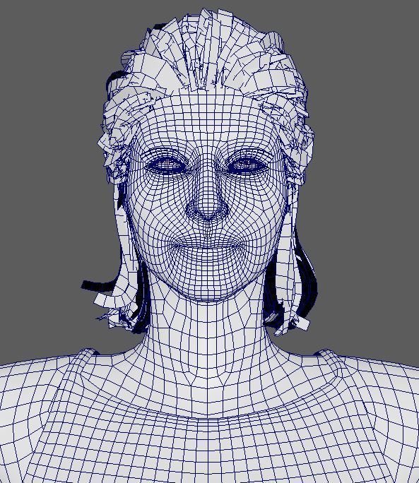 Gal Gadot Character Low-poly 3D model_18