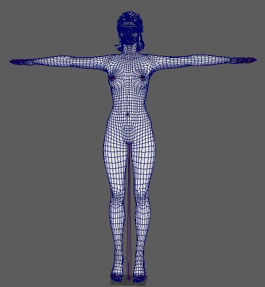 Gal Gadot Character Low-poly 3D model_25