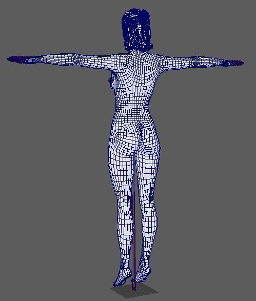 Gal Gadot Character Low-poly 3D model_27