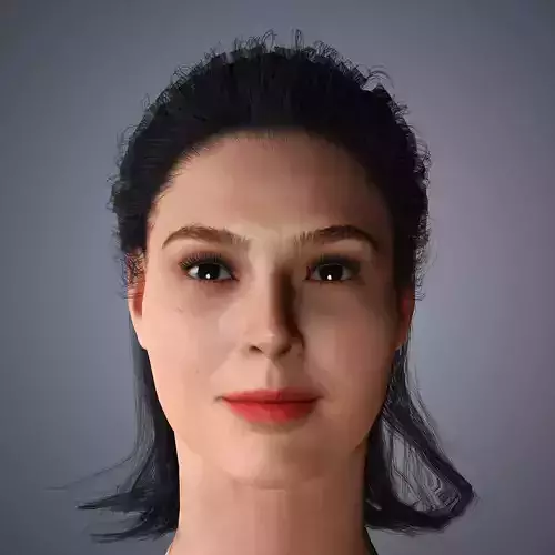 Gal Gadot Character  Low-poly 3D model