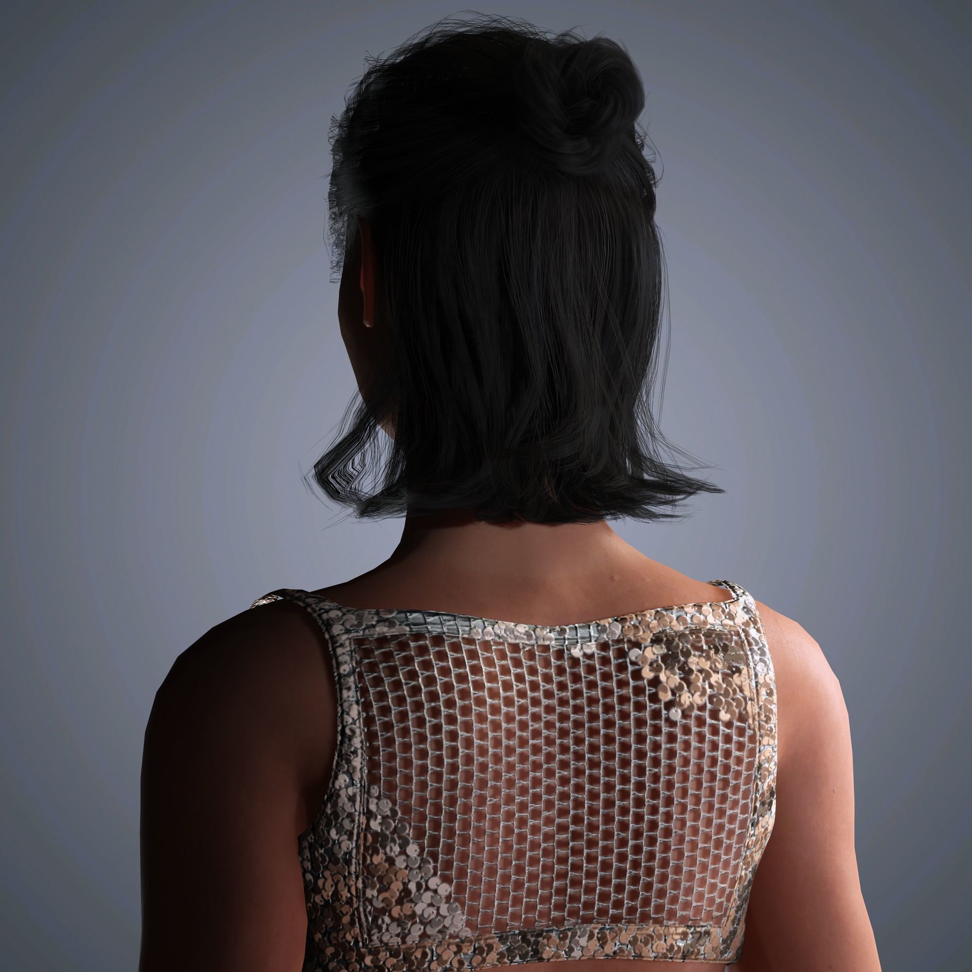 Gal Gadot Character Low-poly 3D model_5