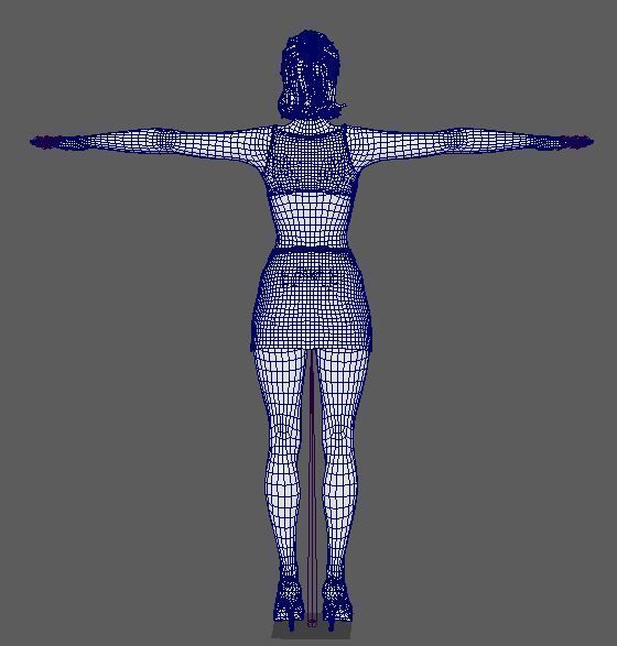 Gal Gadot Character Low-poly 3D model_22