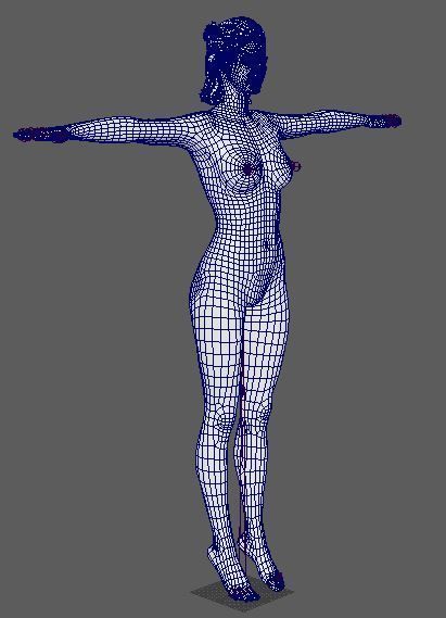 Gal Gadot Character Low-poly 3D model_28