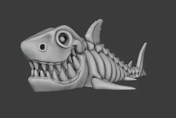 Flexible Shark 3D Printing 3D print model