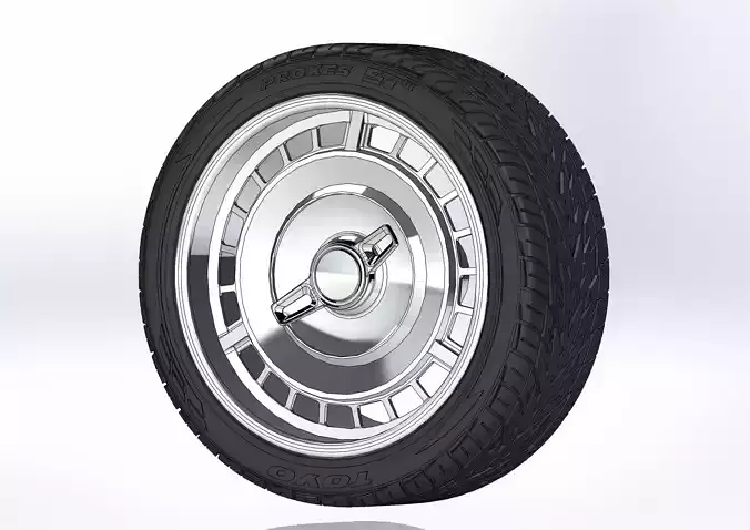 Custom wheels Schott BelAir 22inch for scale model