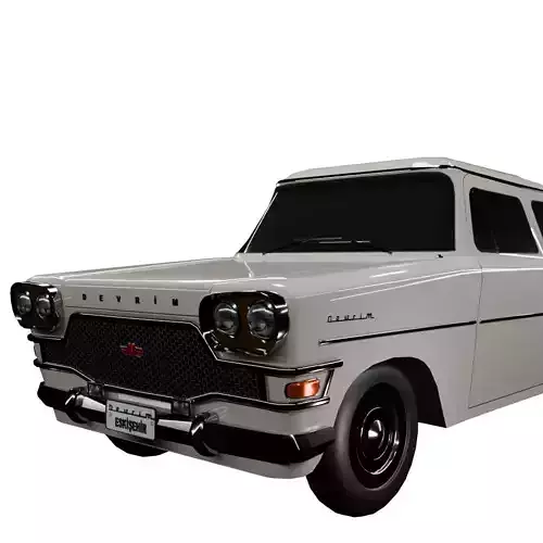Devrim car Low-poly 3D model