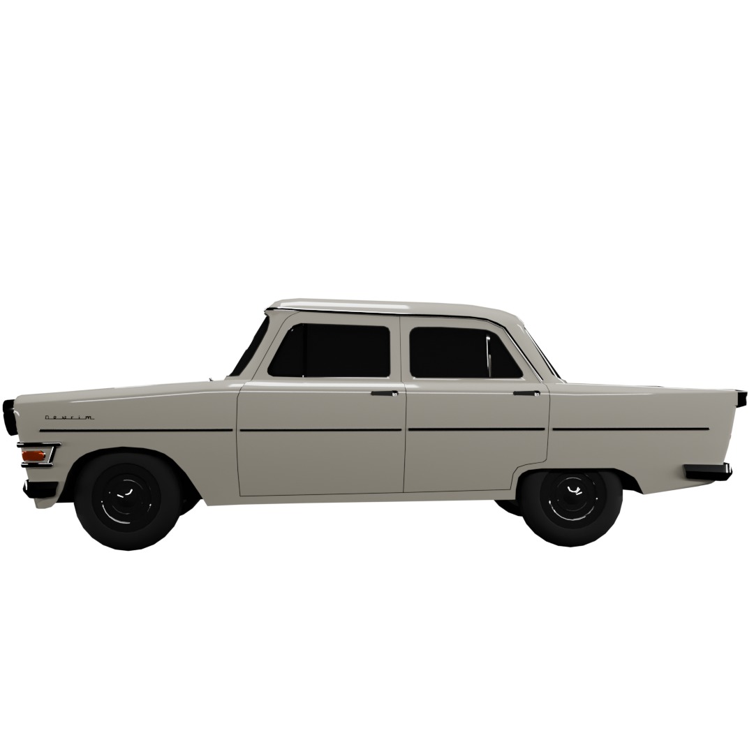 Devrim car Low-poly 3D model_2