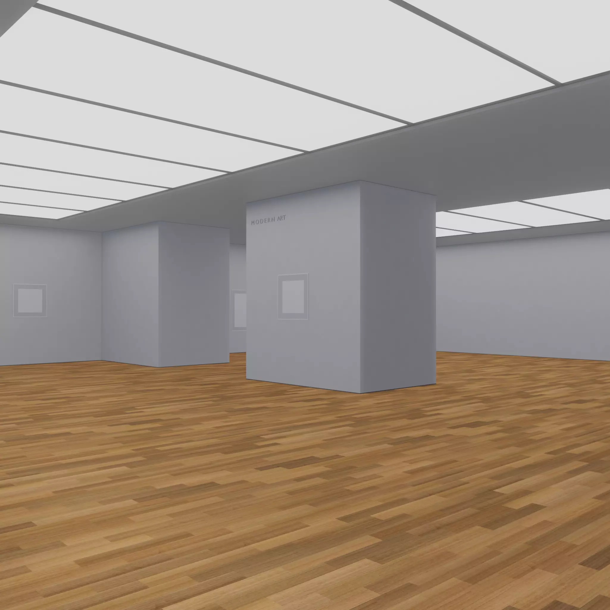 ART GALLERY Museum Interior Office 3D model