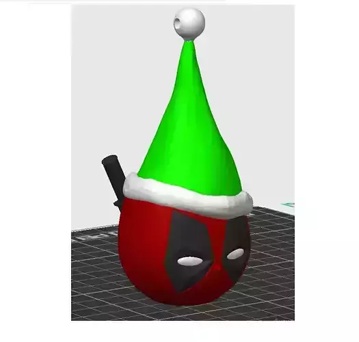 DeadPool Christmas ball 3D print model DeadPool Christmas ball 3D print model