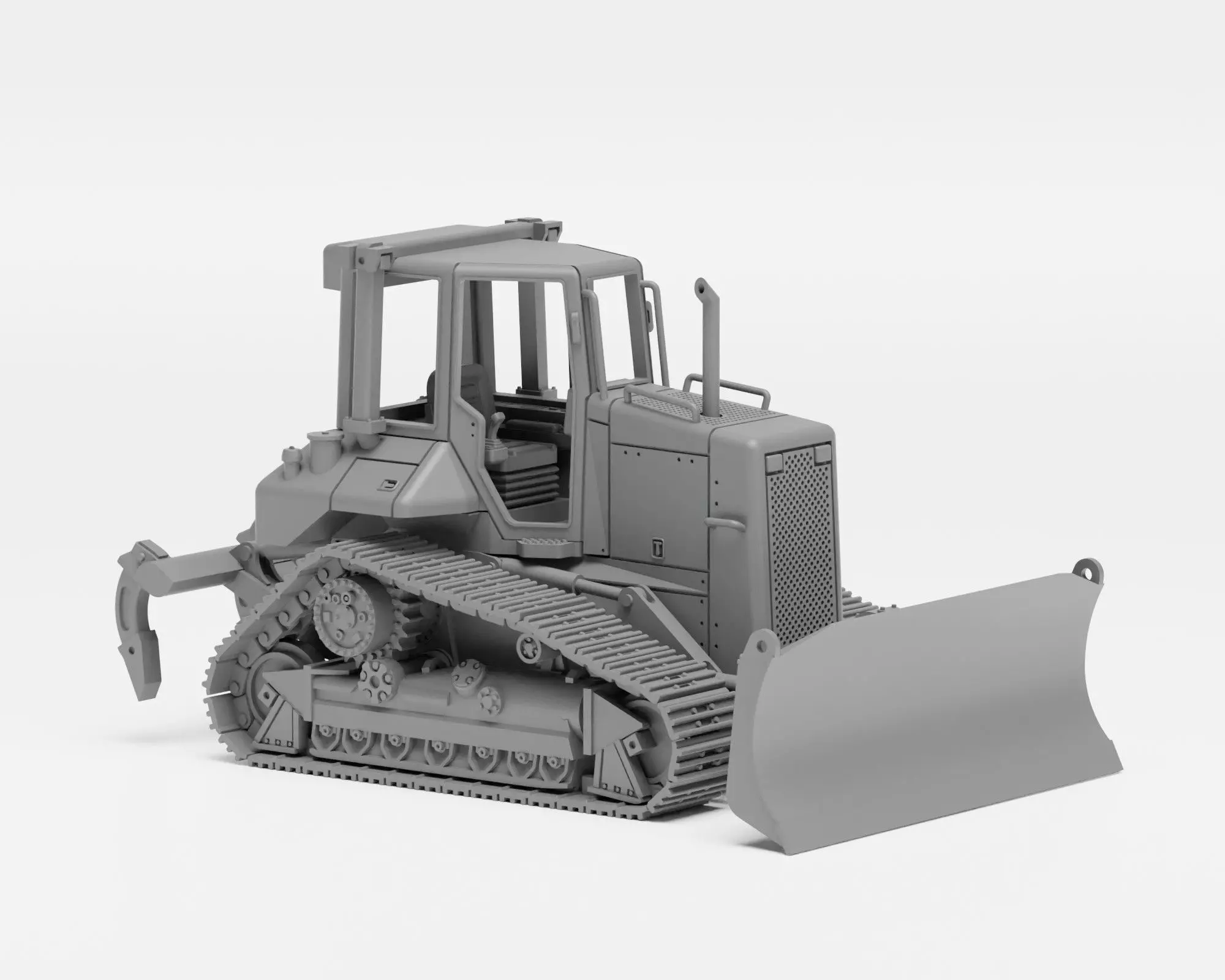 Cat D5N XL - H0 Scale dozer model kit 3D print model_0