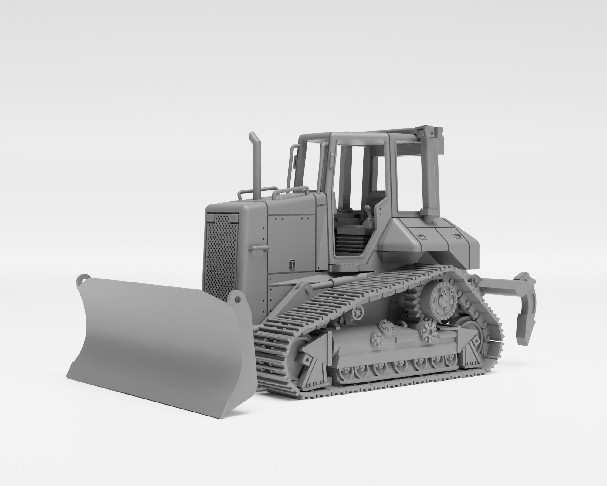 Cat D5N XL - H0 Scale dozer model kit 3D print model_14