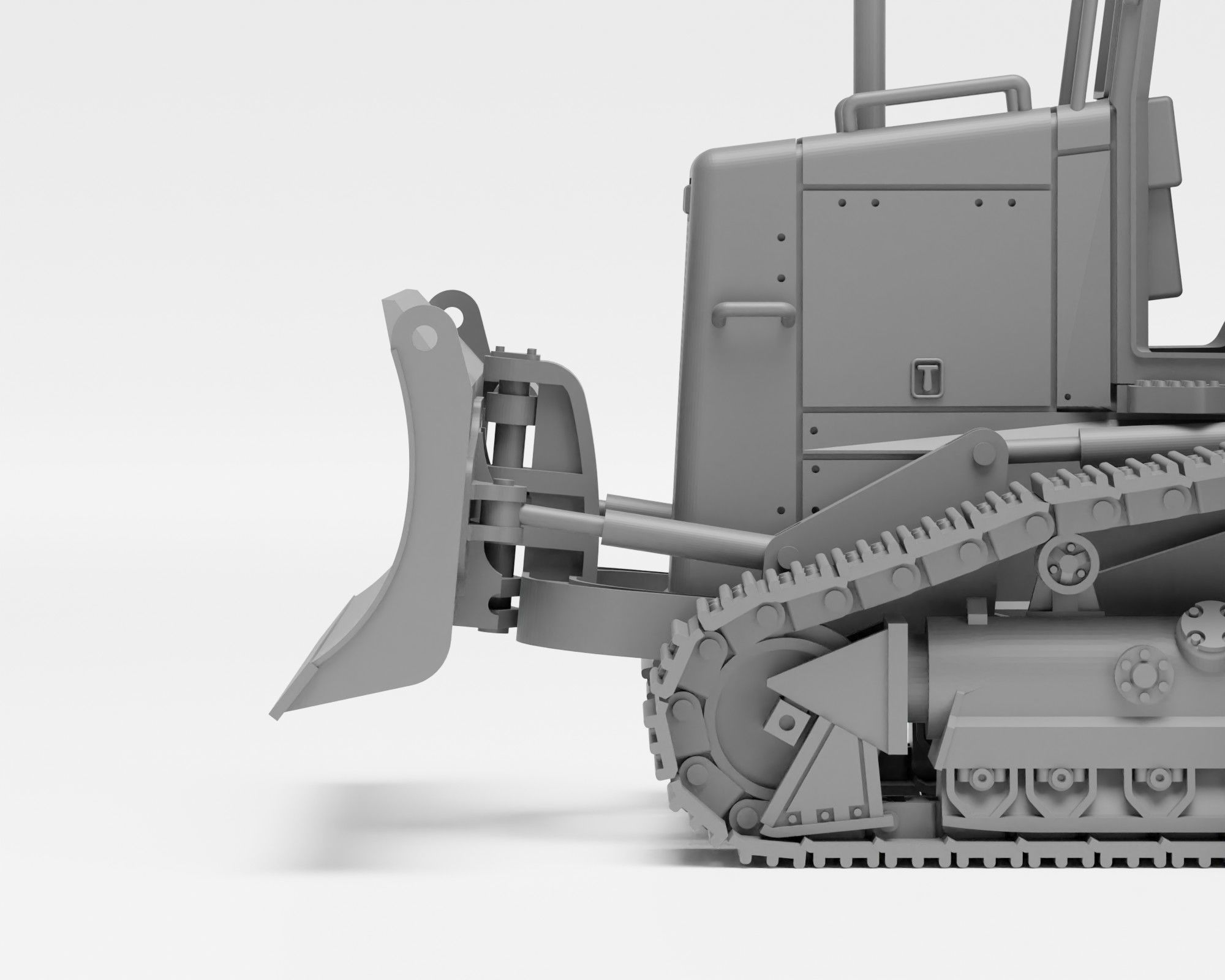 Cat D5N XL - H0 Scale dozer model kit 3D print model_5