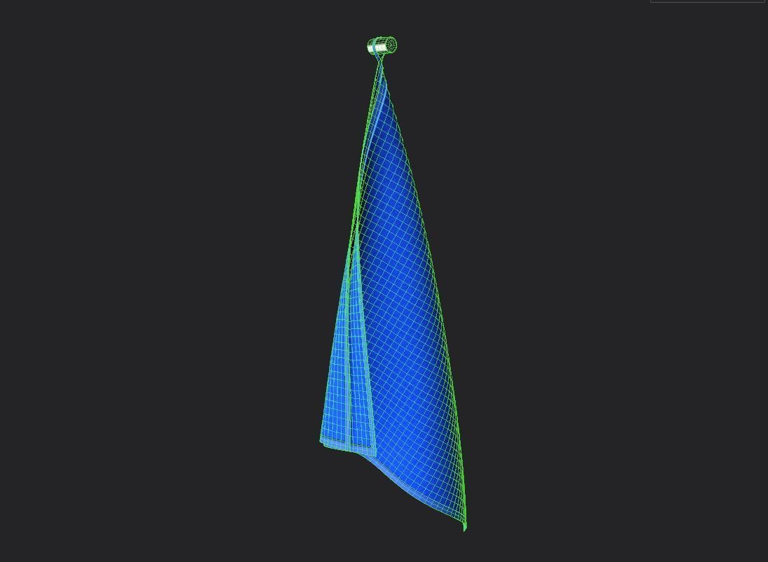 Towel M05 Low-poly 3D model_1