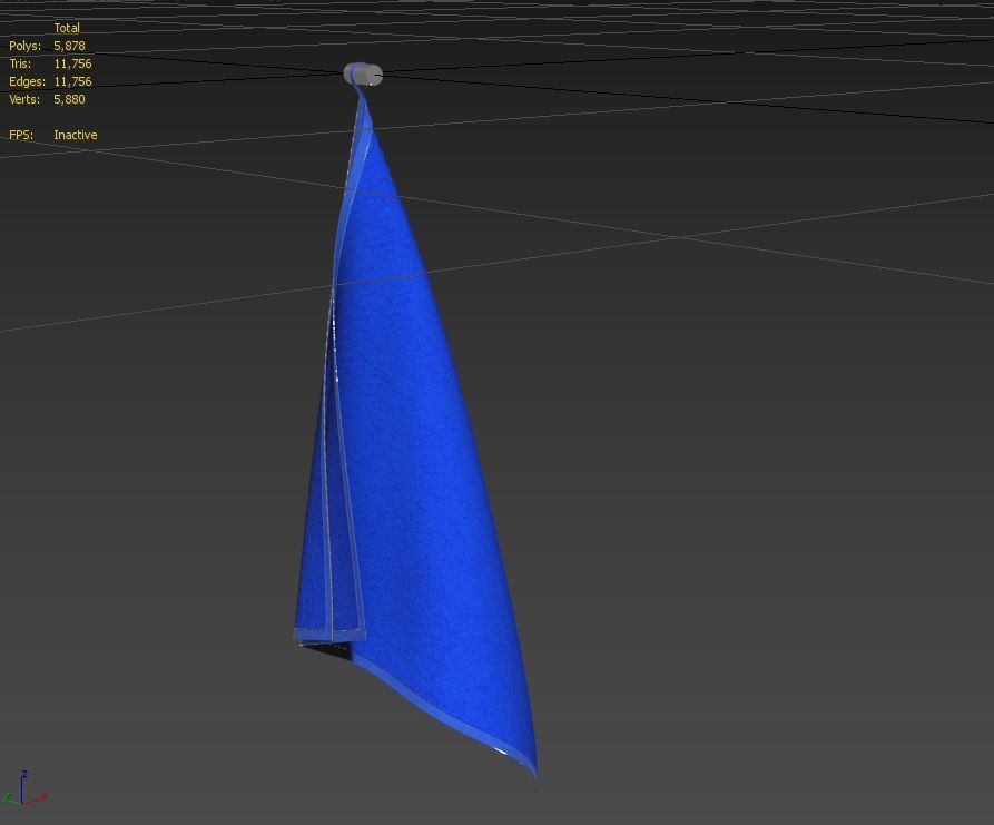 Towel M05 Low-poly 3D model_5