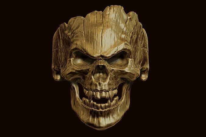 SKULL RING 3D print model 3D print model