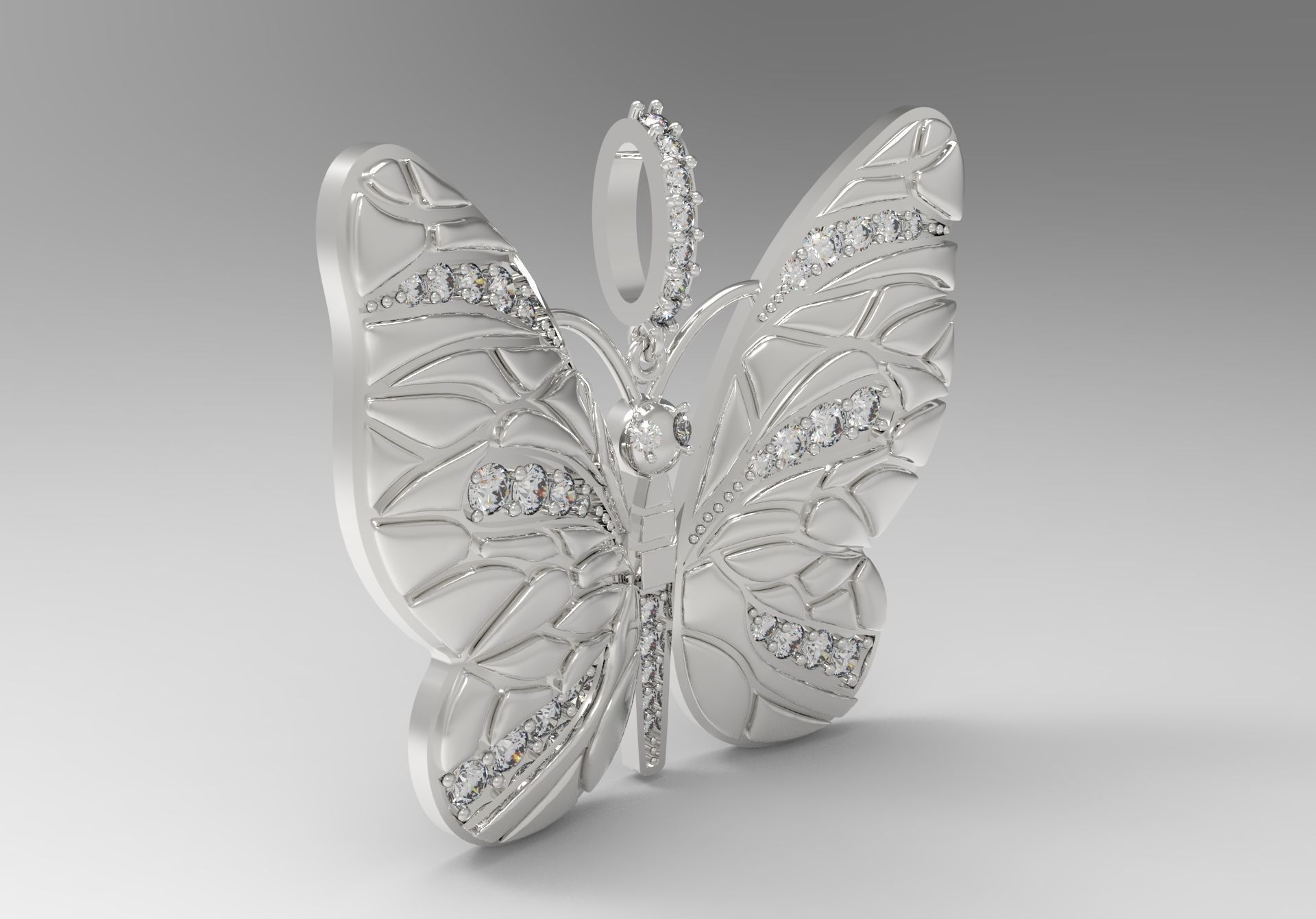 gold butterfly pendant jp0098 3D print model_15