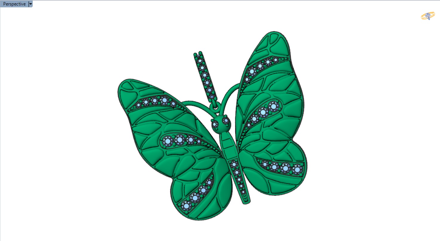 gold butterfly pendant jp0098 3D print model_21