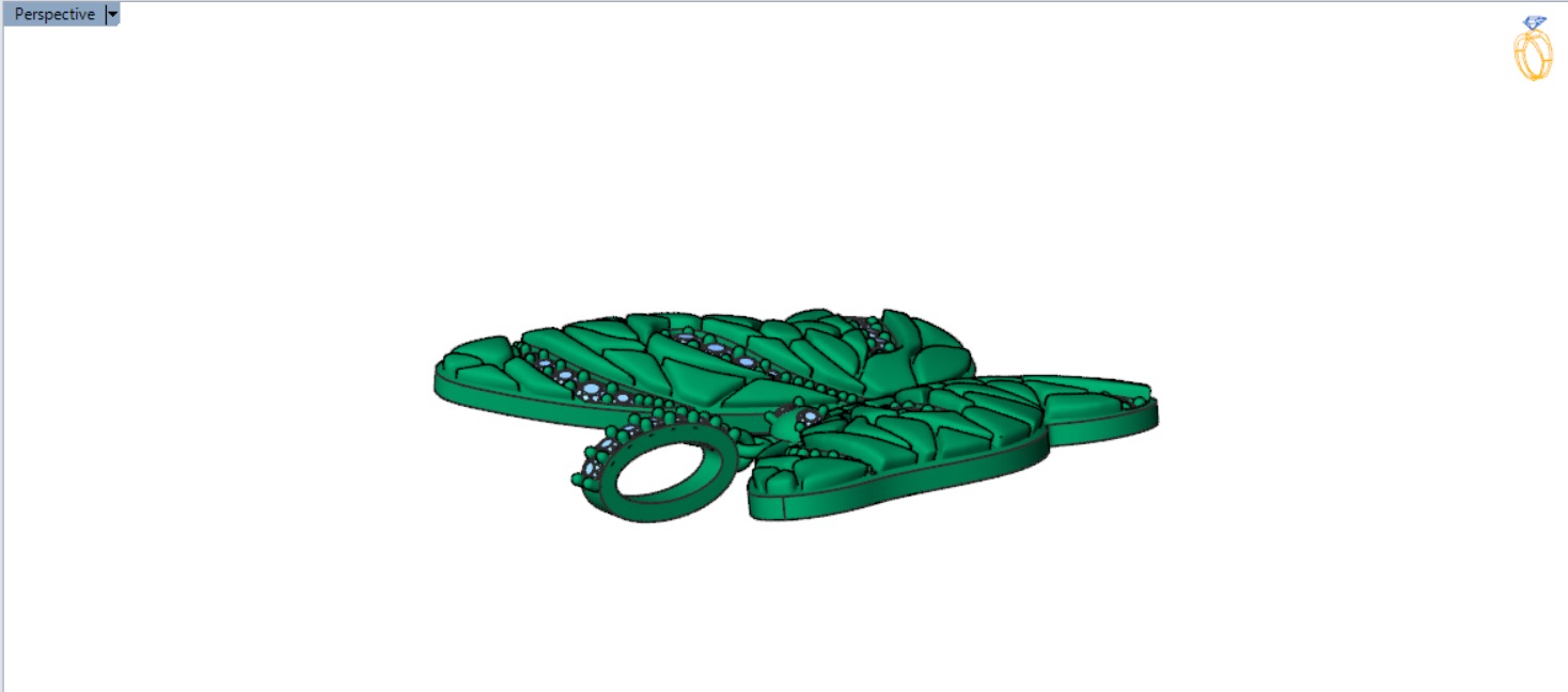 gold butterfly pendant jp0098 3D print model_22