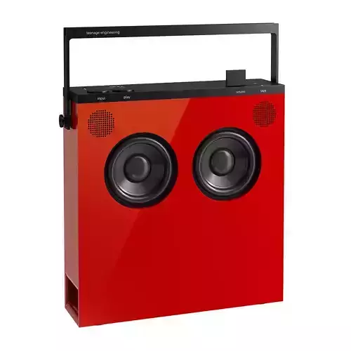 OB-4 Bluetooth Loudspeaker Red by Teenage Engineering