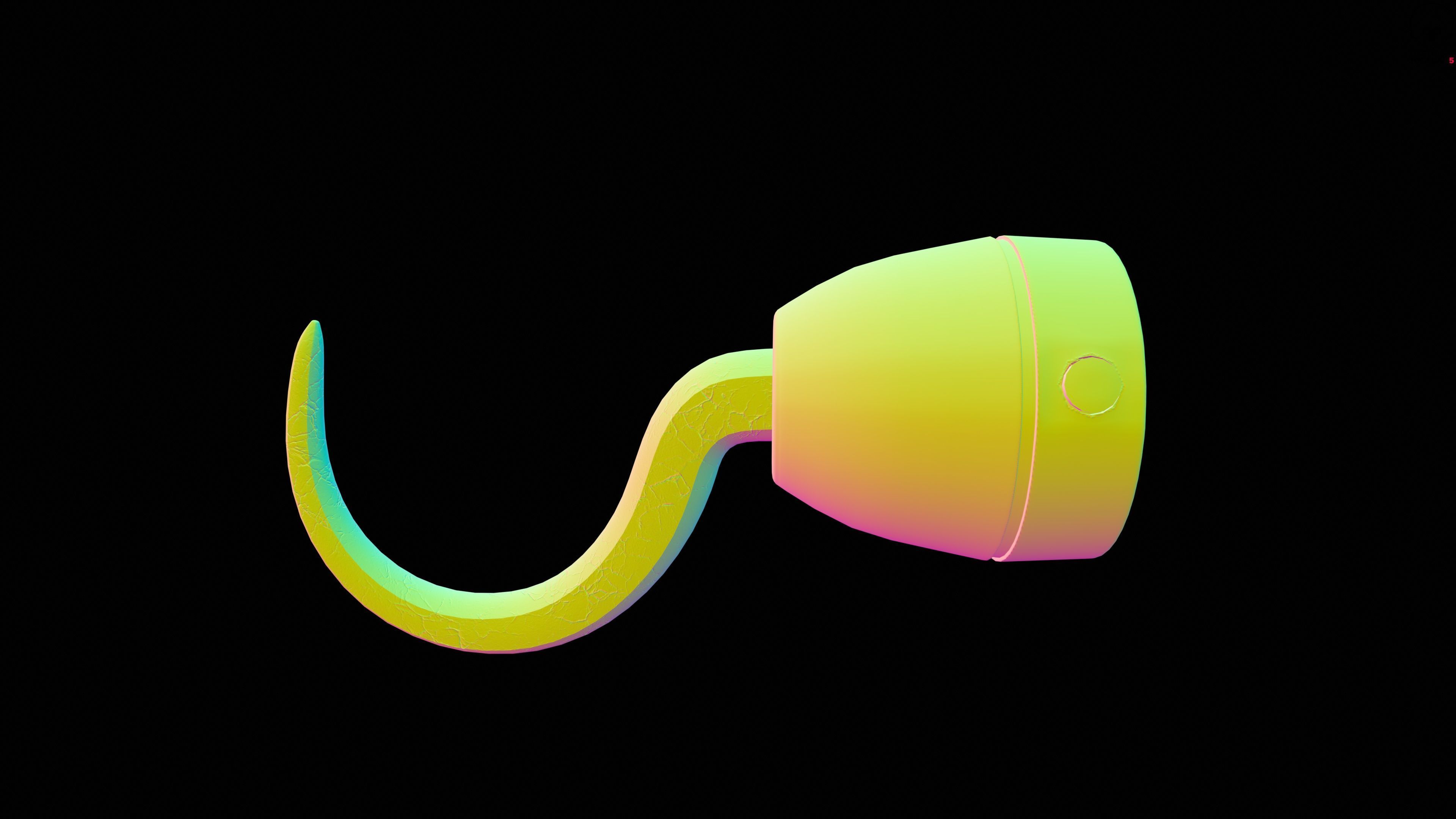 Hand Hook Free low-poly 3D model_5