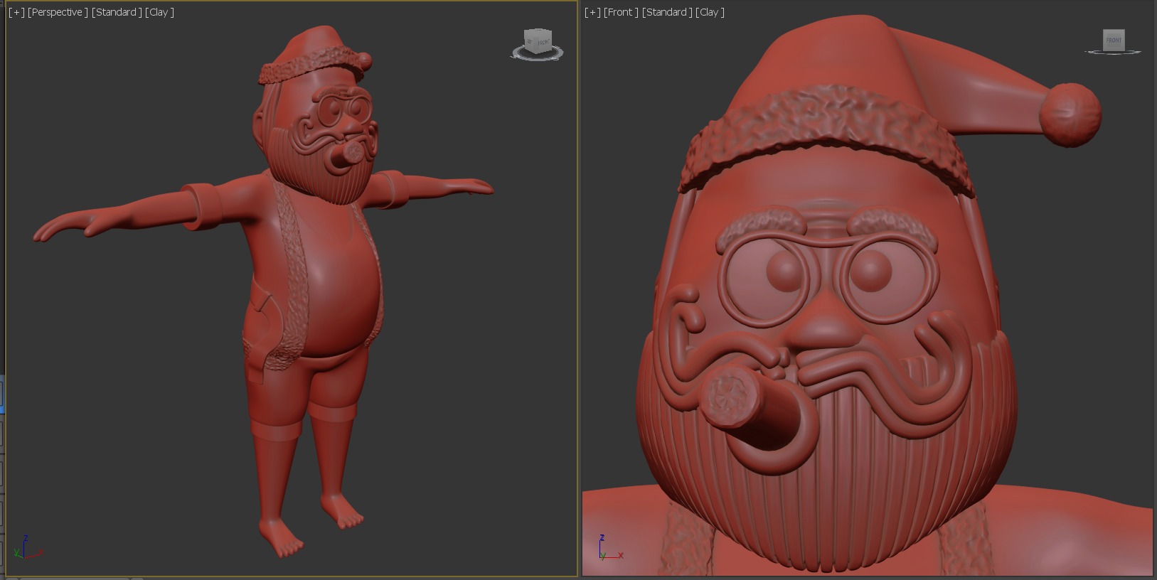 santa laundry rigged 3D print model_1