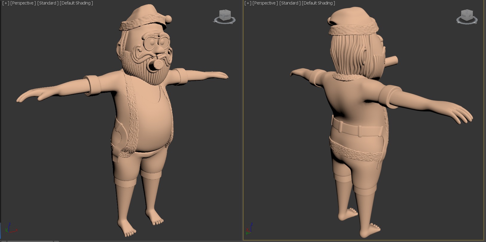 santa laundry rigged 3D print model_2