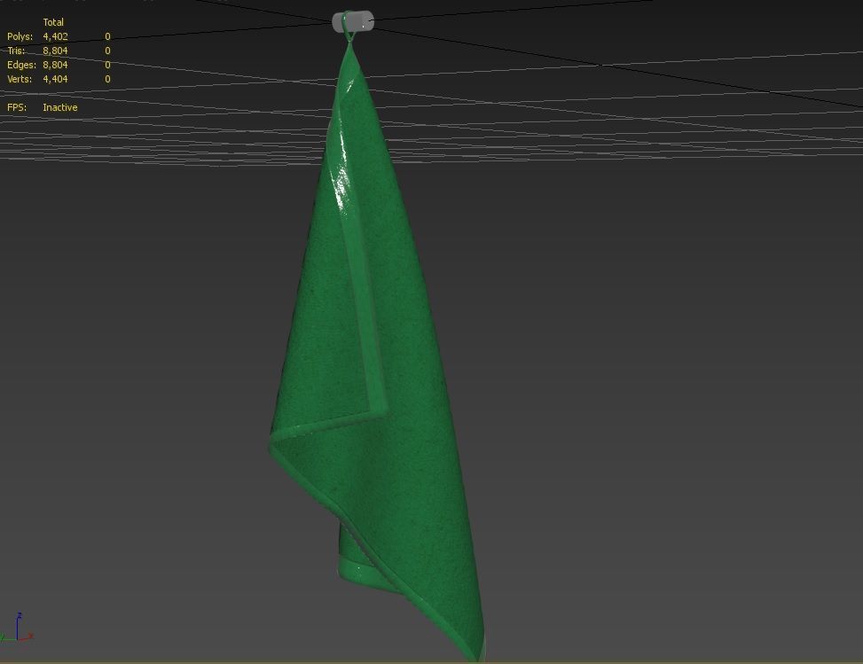 Towel M06 Low-poly 3D model_5