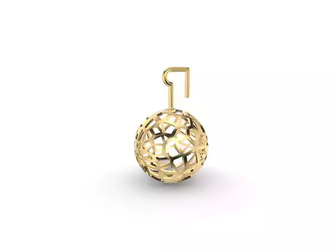 Christmas Voronoi Ball 3D print model