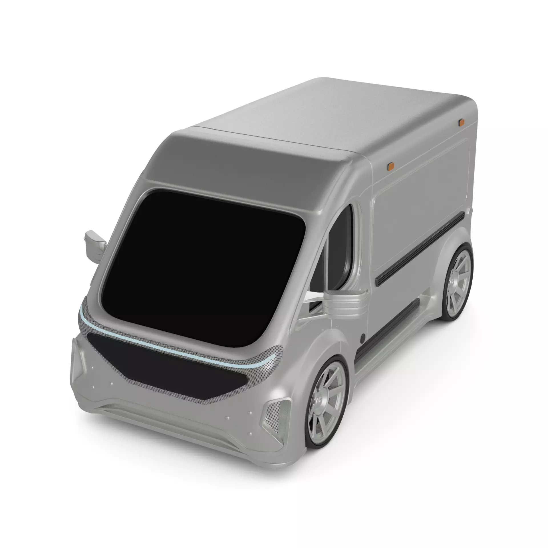 Delivery Van 3D model_0