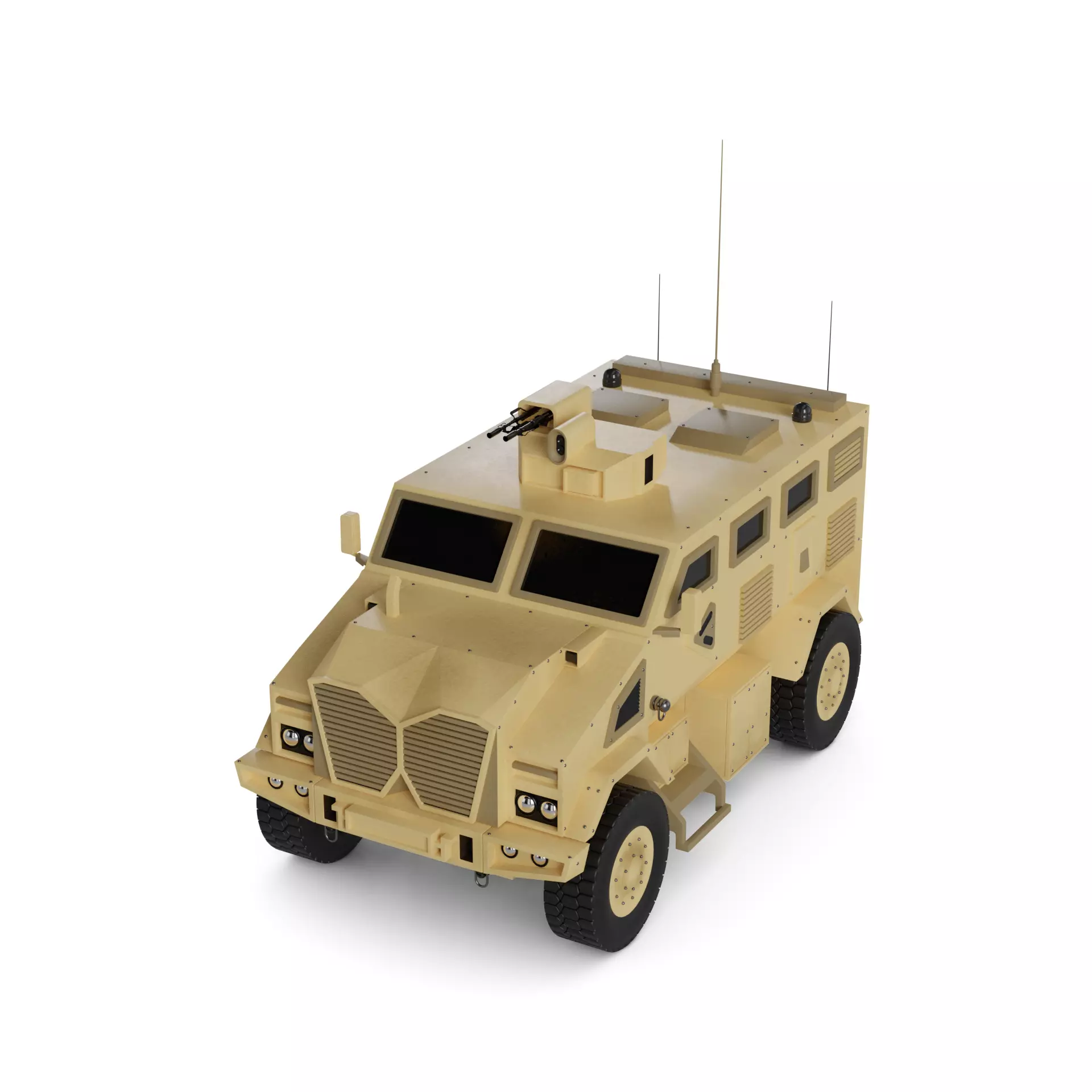 Military MRAP 3D model_0