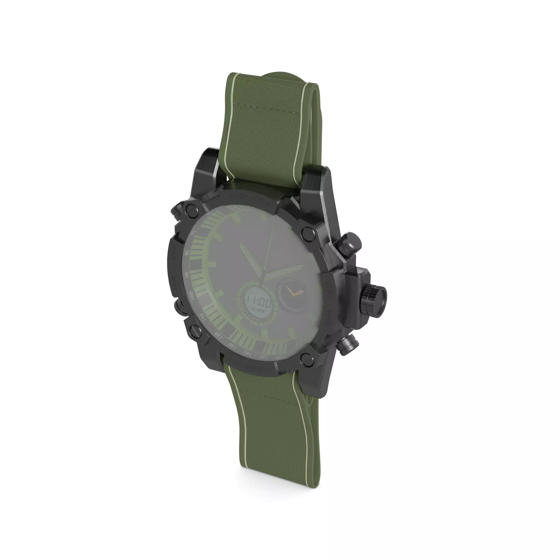 Sport watch 3D model_0
